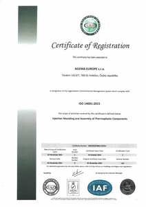 ISO 14001:2015 Agema Europe
